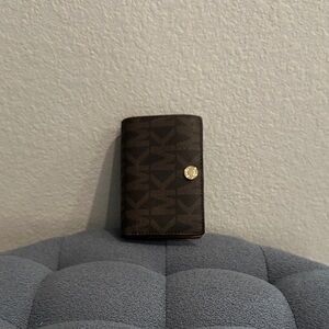 Michael Kors Brown Monogram Card Holder